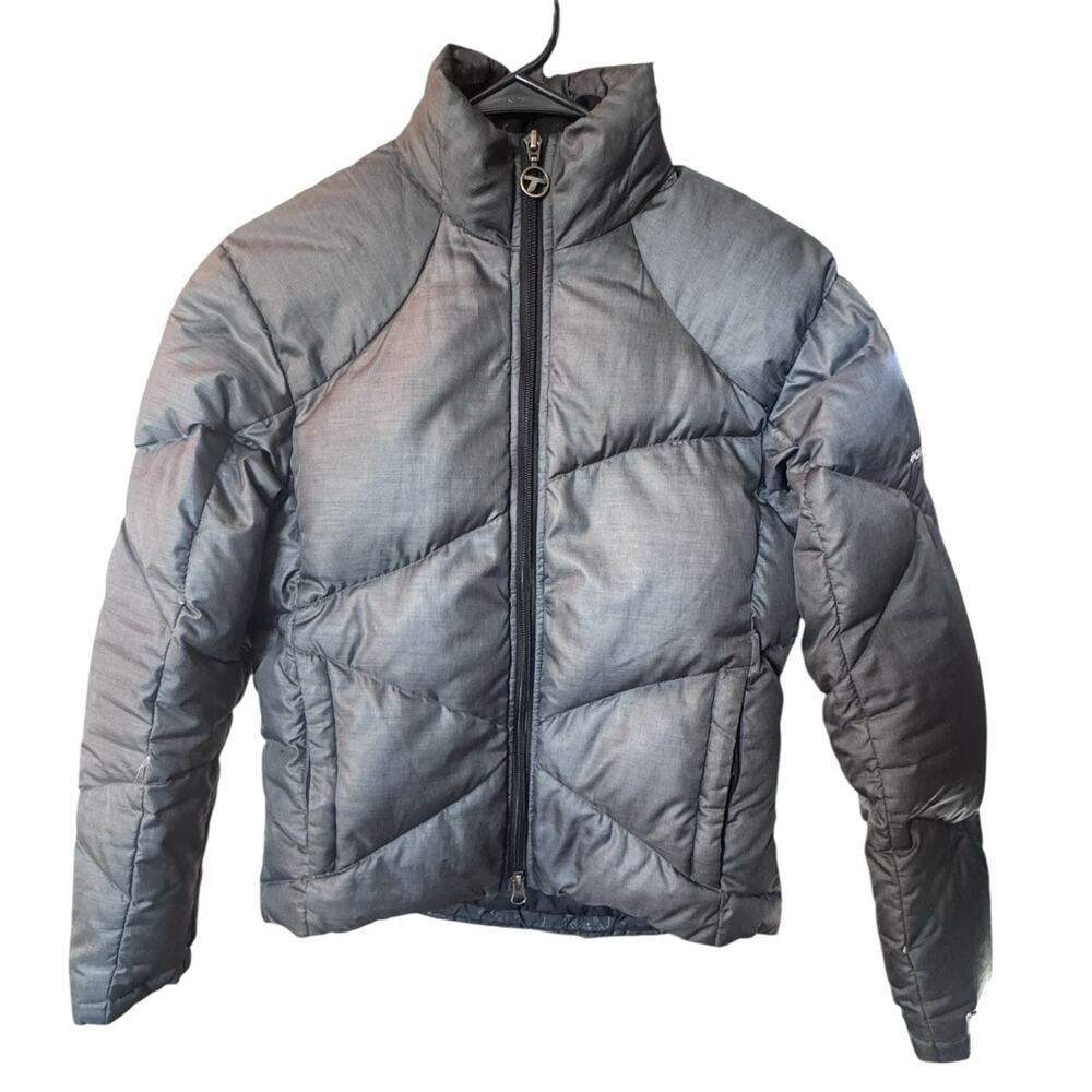 Columbia Titanium Women’s Puffer Jacket Gray Full Zip Insulated Winter Coat XS